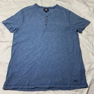 Rock & Republic V Neck Half Button Down Shirt